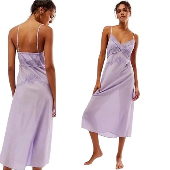Free People Dresses & Skirts - Free People Intimately Going Steady Slip Dress NWOT